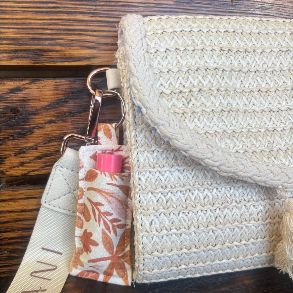 Fall keychain chapstick holder